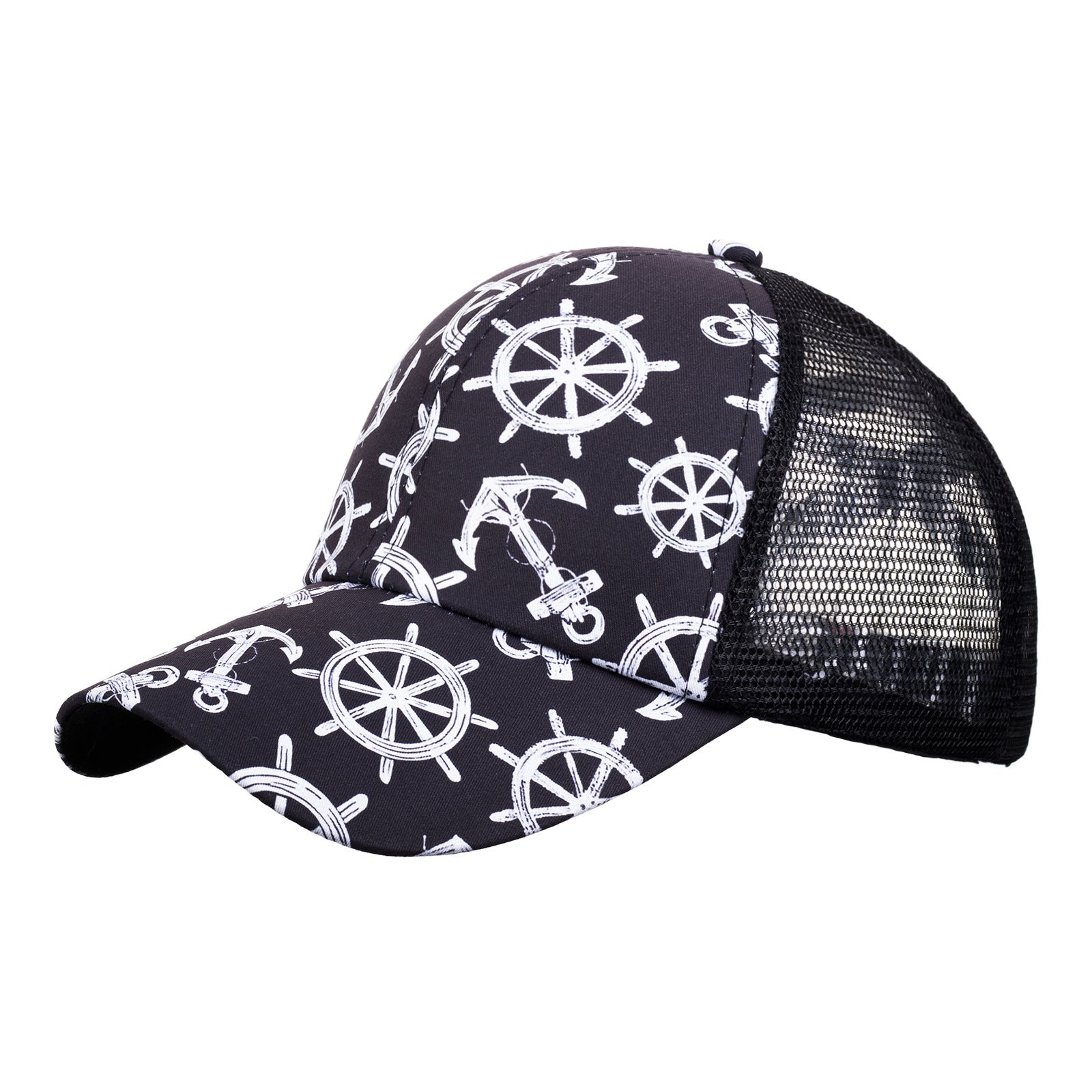 Wholesale Baseball cap opening women's anchor sun protection breathable mesh cap